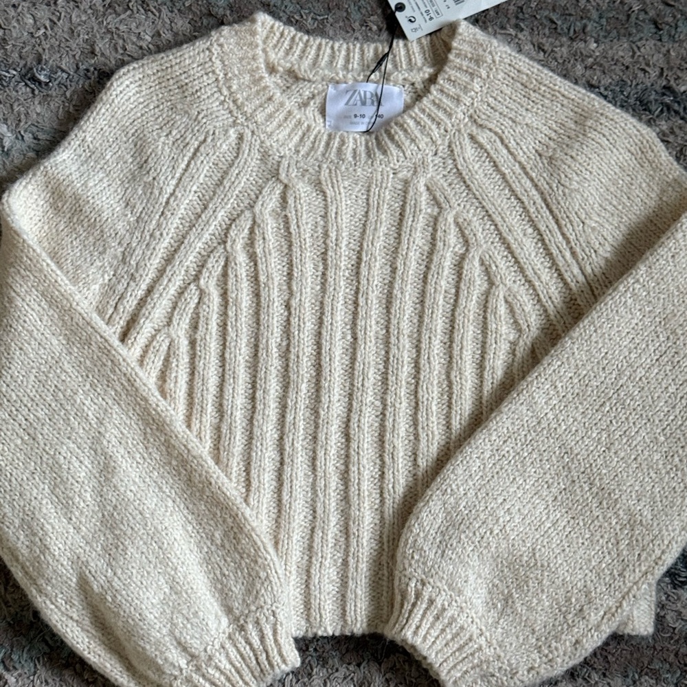 Zara Cream Knit Sweater